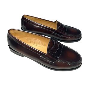 Cole Haan Grand Os Men Pinch Penny Slip-On Loafer Burgundy Size 8.5